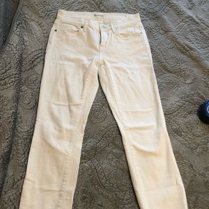 Madewell White Straight-Leg Jeans